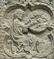 Panel 14:05 - Genesis 2:22; God creates Eve out of Adam's rib